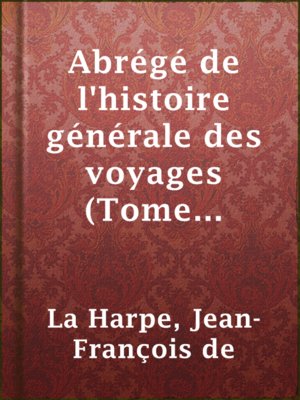 cover image of Abrégé de l'histoire générale des voyages (Tome second)